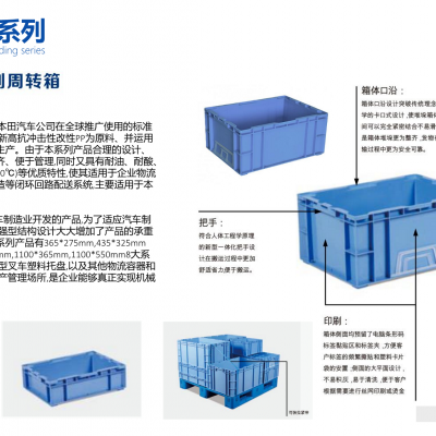 供应德系、日系、韩系及通用注塑周转箱，免费设计打样