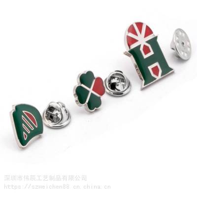 锌合金航空翅膀飞行员胸章定做电镀真金帽徽logo襟针制作深圳厂家