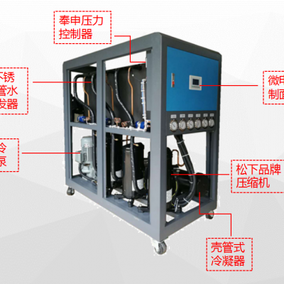 江门冷水机厂家专业维修保养蓬江区潮连荷塘高新区工业冷水机冷冻机