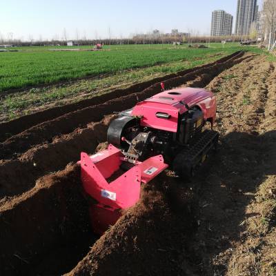 果园大棚旋耕机农用履带式翻地机 乘坐式35马力旋耕起垄机