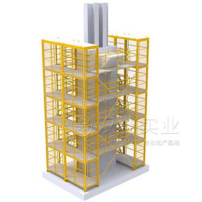 香蕉式爬梯_高空安全爬梯_江苏安全梯笼_汉坤实业