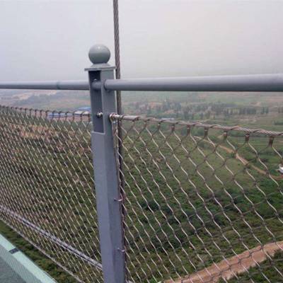 君泰 玻璃栈道吊桥防护编织网 防高空坠物网