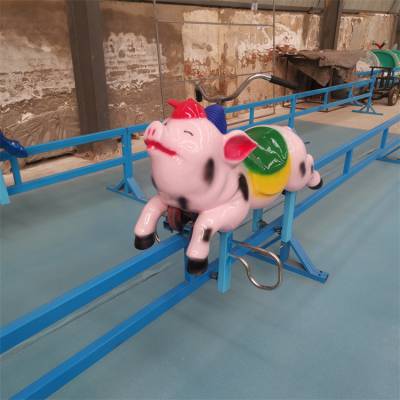 小猪快跑游乐项目 户外亲子网红游乐设备 15米轨道 玻璃钢座舱
