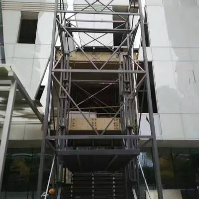 升降货梯平台设备定制 启运载货升降机 轿厢式升降货梯