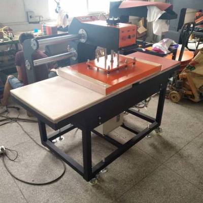 东莞工厂液压高压平板烫画机 上移抽拉手动烫唛机60*80印花机