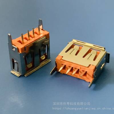 USB ʽֱ10.5mmĸ Aĸ 4P/180DIP AF-4P-ֱʽɫо