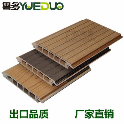 广东生产木塑地板 码头栈道木塑板材 塑木空心实心板粤多