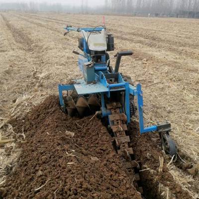 启航链条式开沟机 管道打沟机 链条挖沟机