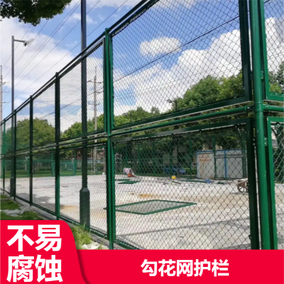 巨强运动场勾花网护栏 平整无毛刺果园防护网 易安装河道安全围网