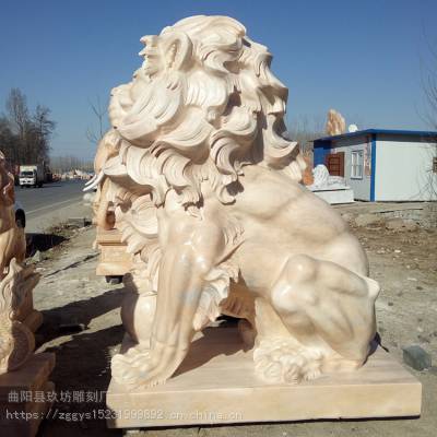 【酒店门口石狮子/一对门口镇宅雕塑/西洋爬狮】价格_厂家 中国供应