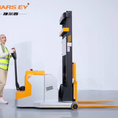 捷尔西(Garsey)电动叉车无腿叉车小型平衡重步行式液压堆高升降托盘搬运车0.9吨1.1吨1.3吨