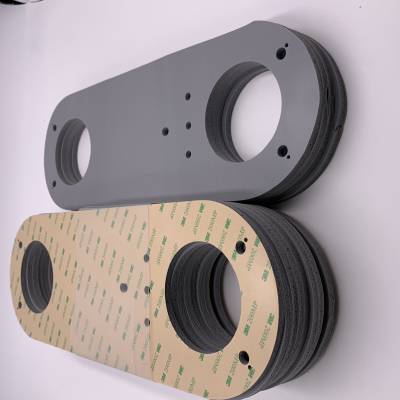 硅胶密封件垫片 自粘3M背胶 硅橡胶板平垫加工带孔定制