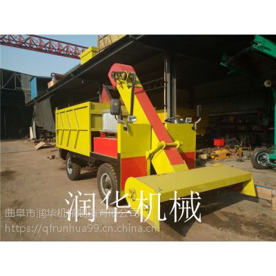 公牛粪便收集清粪车 养殖合作社清粪车 牛场地面刮粪车 润华