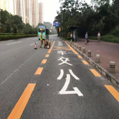 株洲承接道路划线 小区车位划线 规划厂区划线