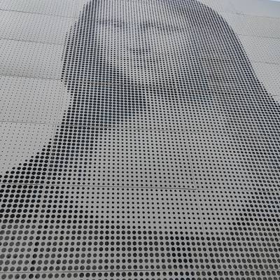 人物造型铝单板 异形排孔铝单板 密拼铝板幕墙