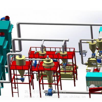 废旧锂电池正负级片破碎回收设备 黑粉铜处理设备