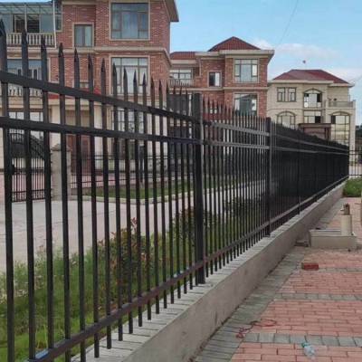 黑色锌钢护栏围墙网 公路两侧安全防护金属钢管护栏网