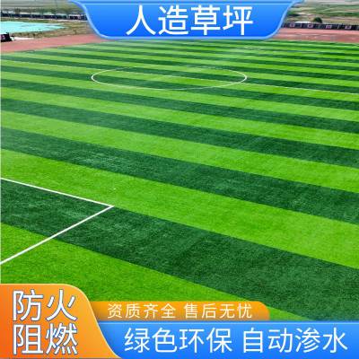 学校足球场运动场 人造草坪 高度5cm 防晒抗氧化 包工包料
