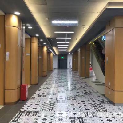 新中式餐厅香槟色门头装修铝单板定制