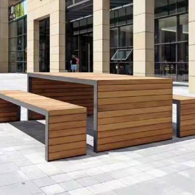 棋盘实木桌椅组合室外景区街道广场公园小区老年活动中心等