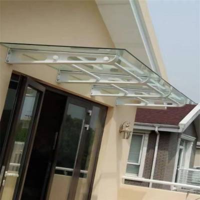 宾馆酒店遮阳棚钢梁不锈钢雨棚钢梁支架价格实例图片