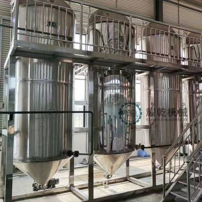 间歇式核桃油精炼机 规划油脂厂生产线 花生大豆榨油浸出提炼设备