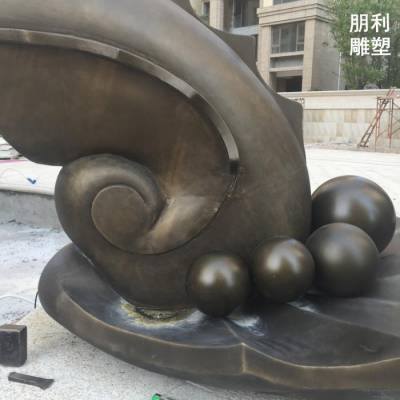 现代海螺雕塑定制-别墅美陈-选用城堡海螺雕塑形式
