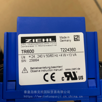 优势供应 ZIEHL 温度控制器 T224360 TR600