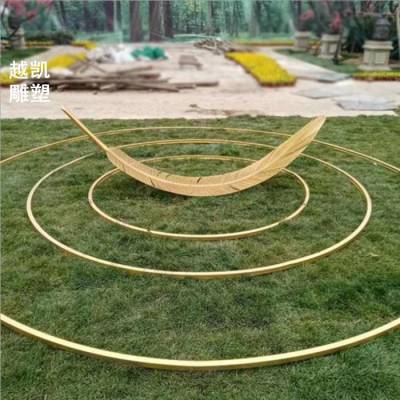 展品文化馆羽毛雕塑 地产艺术 江西中式景观羽毛雕塑