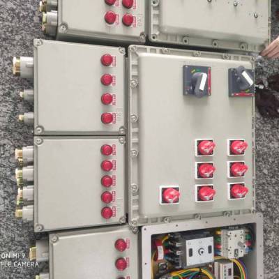 防爆配电箱带雨棚BXMD52隔爆接线控制柜电磁阀排水泵机旁IICT6