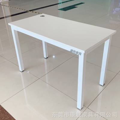 宿舍台式桌白枫色 长条结构简易电脑桌子可办公用