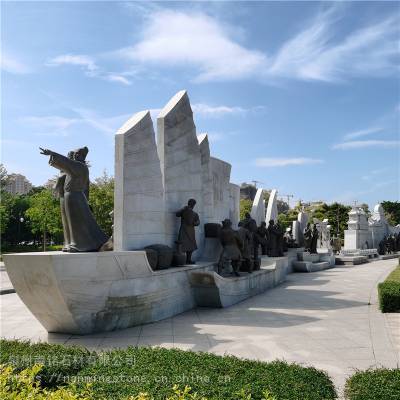 福建石头帆船*** 城市3米长大理石船只雕塑 石雕渔船摆件