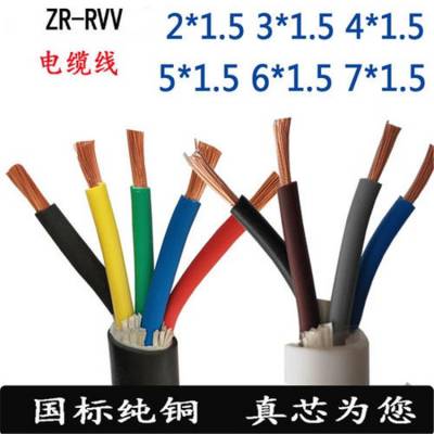 铜芯软电缆 ZR-RVVP屏蔽软电缆 BVR电缆 -特耐柔高性价比