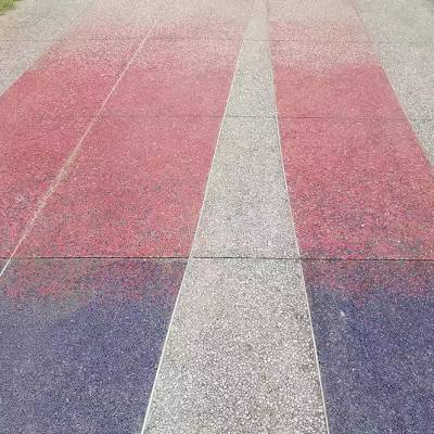 砾石地坪材料厂家聚合物砾石路面施工报价样品免费