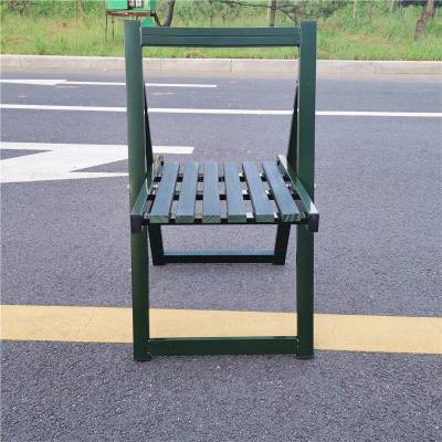 便携式折叠钢木椅 沙滩椅 制式钢木椅 木条凳