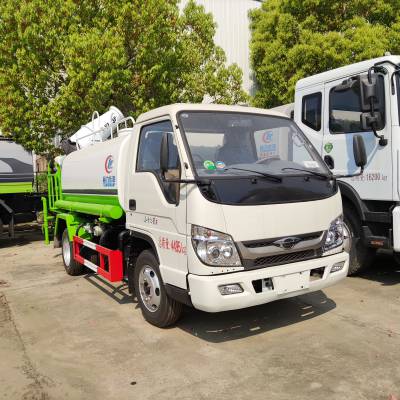 小型洒水车 蓝牌水罐车 福田4吨雾炮车 绿化喷洒车