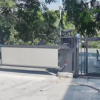 杭州西湖区写字楼工厂大门直杆栅栏道闸、车牌识别系统安装