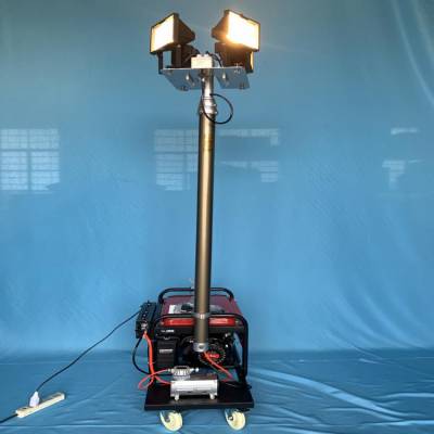 汽油发电机升降照明灯2100w伸缩式升降灯杆65米多节
