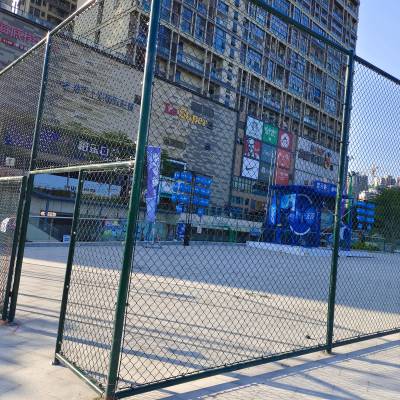 【北海网球足球场篮球场围网楼顶围栏勾花铁丝网可定