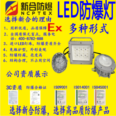 新合防爆化工专用LED30-50w防爆免维护灯（防腐防爆，坚固耐用，型号齐全）