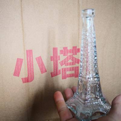 徐州天洪益华玻璃瓶厂家供应埃菲尔铁塔玻璃饮料瓶