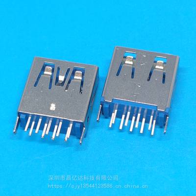 USB3.0Aĸʽֱ9Pĸ 180ʽֱ  H=15.0mm