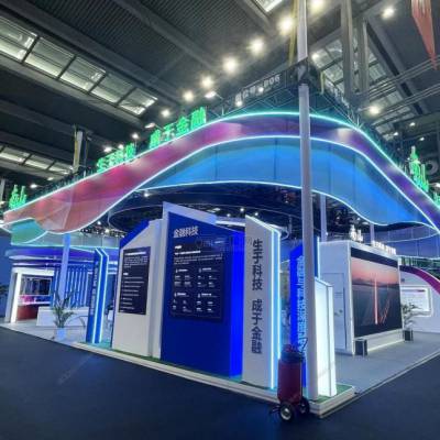 上海光博展台设计搭建 展览展示施工 展示器材展柜展柜制作厂家