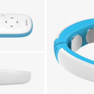 颈椎按摩器,industrial design,product,工业设计,产品外观设计