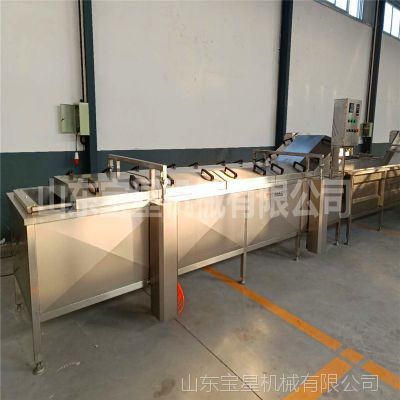 速冻鱼片生产线 鱼片前处理成套设备 山东宝星大型鳕鱼清洗解冻机