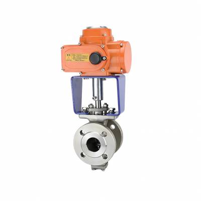 ZDHV-16C/P/R/B/K、对夹式/法兰式电动V型球阀、Ball Valve