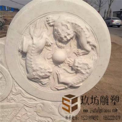 石雕门墩 汉白玉石雕门墩 汉白玉仿古抱鼓