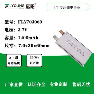 FLYOUNG远阳锂电池703060-1400mAh 3.7V移动电源 聚合物电池