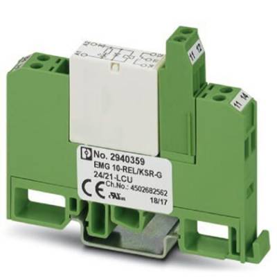 Phoenix凤凰继电器PLC-RPT- 24DC/ 1AU/MS/SEN采用插拔式连接