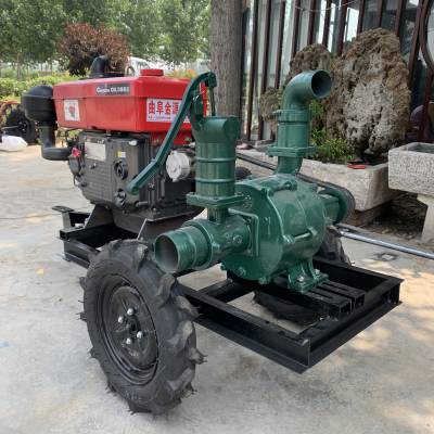 抗洪排涝抽水机 拖拉机传动轴高压泵 移动拖车抽水泵